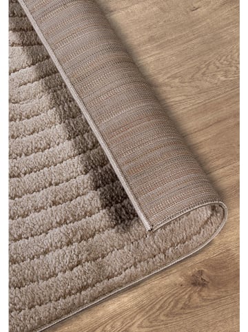 Elle Decoration Hochflor-Teppich "Panglao" in Taupe