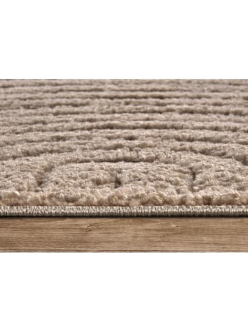 Elle Decoration Hochflor-Teppich "Panglao" in Taupe