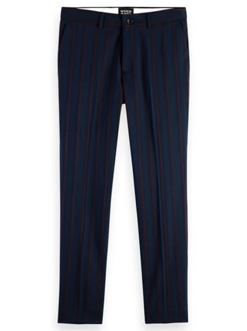 Scotch & Soda Spodnie chino w kolorze granatowo-borodwym