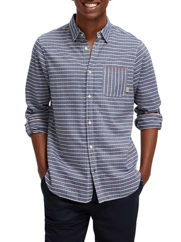 Scotch & Soda Blouse blauw/wit