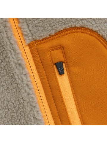 Color Kids Fleecejacke in Beige/ Orange