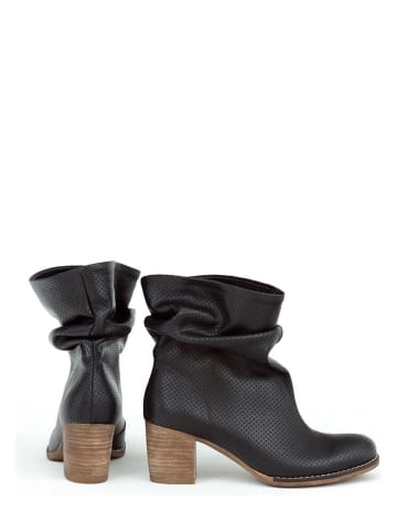 Zapato Skórzane botki w kolorze czarnym