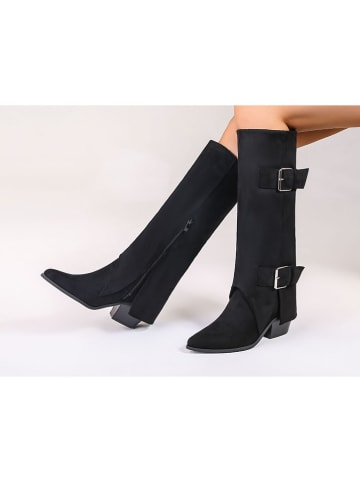 C'M Stiefel in Schwarz