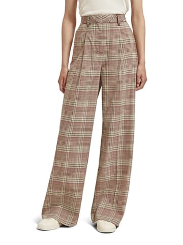 Scotch & Soda Marlenehose in Hellbraun/ Grün