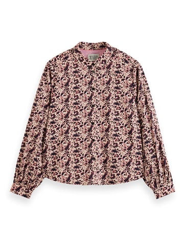 Scotch & Soda Bluzka w kolorze szaroróżowo-czarnym
