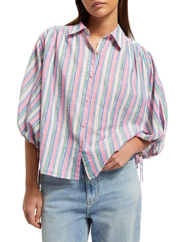 Scotch & Soda Bluse in Rosa/ Blau/ Grün