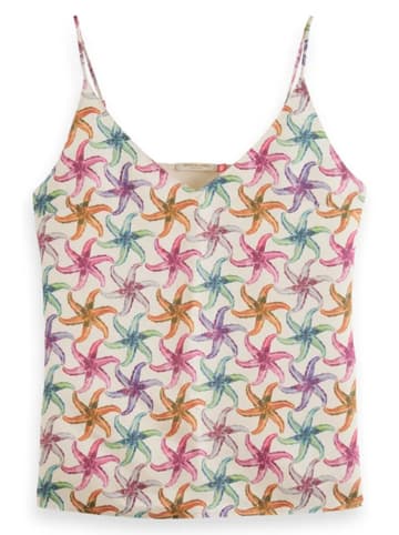 Scotch & Soda Top in Weiß/ Bunt