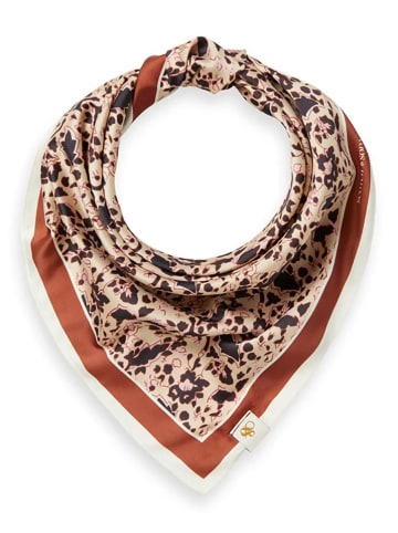 Scotch & Soda Tuch in Braun/ Creme
