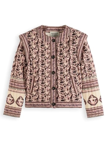 Scotch & Soda Übergangsjacke in Altrosa/ Creme/ Schwarz