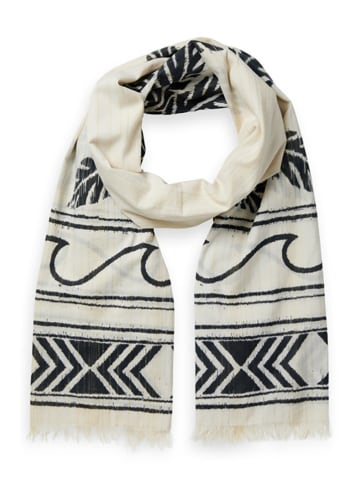 Scotch & Soda Sjaal crème/zwart