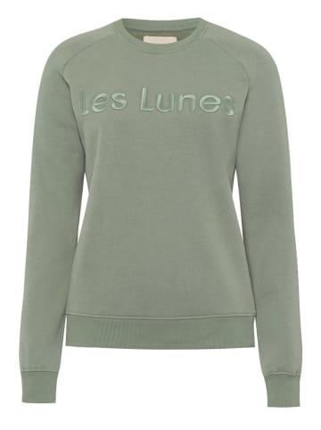 Les Lunes Sweatshirt "Holly" in Grün