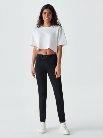 LTB Spijkerbroek "Molly Super High" - slim fit - zwart
