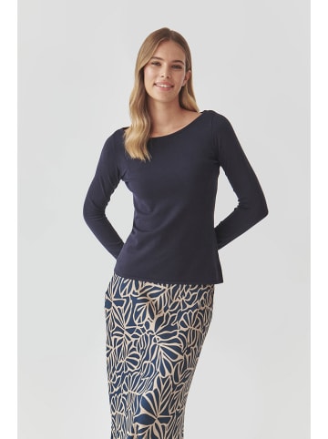 TATUUM Longsleeve in Dunkelblau