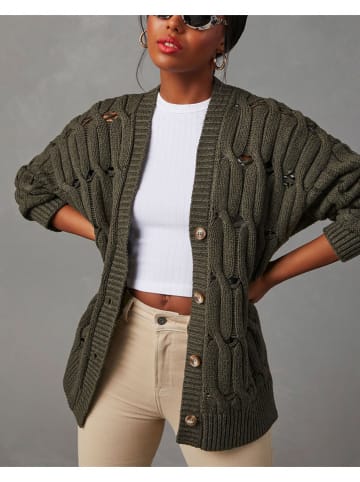 LA Angels Cardigan in Khaki