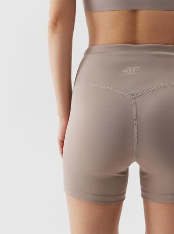 4F Trainingsshort lichtbruin/grijs