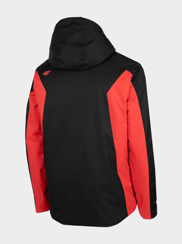 4F Ski-/ Snowboardjacke in Schwarz/ Rot