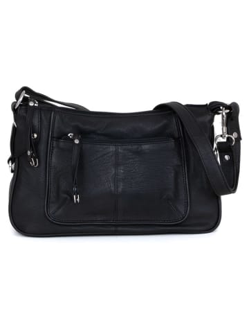 Just B Different Leren schoudertas "Gagliato" zwart - (B)32 x (H)20 x (D)12 cm