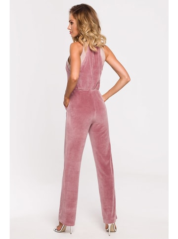 made of emotion Samtjumpsuit in Rosa