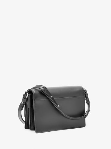 LIEBESKIND BERLIN Leder-Umhängetasche in Schwarz - (B)18 x (H)13 x (T)8 cm