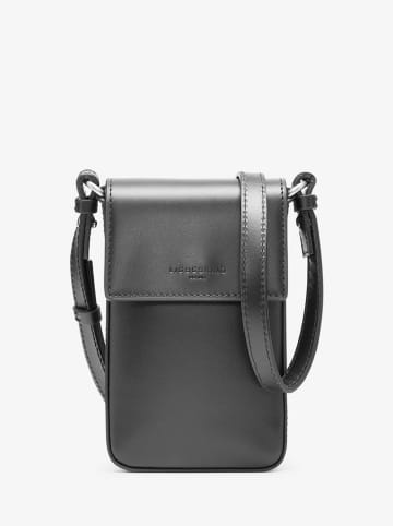 LIEBESKIND BERLIN Leder-Handytasche in Schwarz - (B)10 x (H)16 x (T)2 cm
