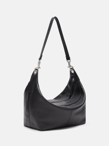 LIEBESKIND BERLIN Leren schoudertas zwart - (B)24 x (H)16 x (D)14 cm