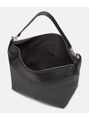 LIEBESKIND BERLIN Leder-Schultertasche in Schwarz - (B)30 x (H)19 x (T)17 cm