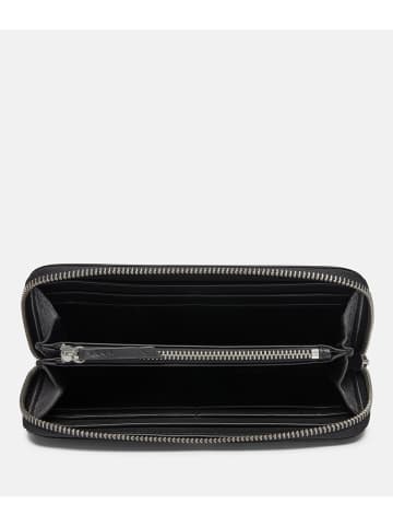LIEBESKIND BERLIN Leder-Geldbörse in Schwarz - (B)19 x (H)9 x (T)2 cm