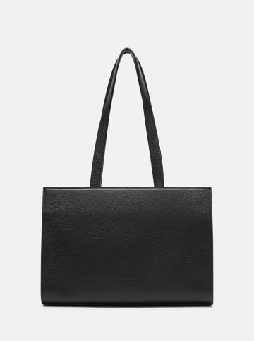 LIEBESKIND BERLIN Leder-Schultertasche in Schwarz - (B)33 x (H)23 x (T)9 cm