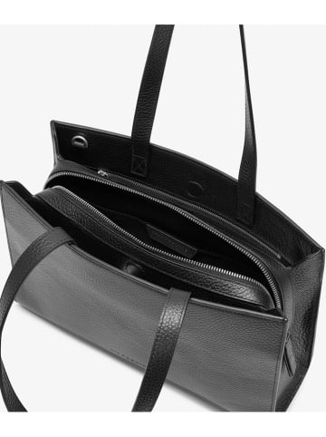 LIEBESKIND BERLIN Leder-Schultertasche in Schwarz - (B)33 x (H)23 x (T)9 cm