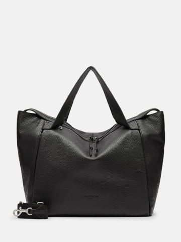 LIEBESKIND BERLIN Leder-Henkeltasche in Schwarz - (B)38 x (H)35 x (T)15 cm