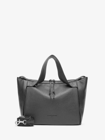 LIEBESKIND BERLIN Leder-Henkeltasche in Schwarz - (B)31 x (H)28 x (T)13 cm