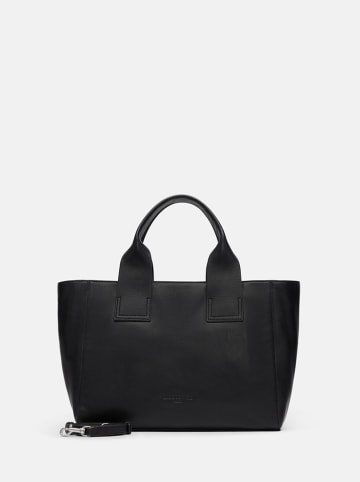 LIEBESKIND BERLIN Leder-Shopper in Schwarz - (B)50 x (T)17 cm