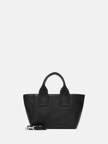 LIEBESKIND BERLIN Leder-Henkeltasche in Schwarz - (B)36 x (H)17 x (T)14 cm
