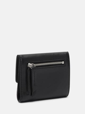 LIEBESKIND BERLIN Leder-Geldbörse in Schwarz - (B)11,6 x (H)9,5 x (T)2 cm