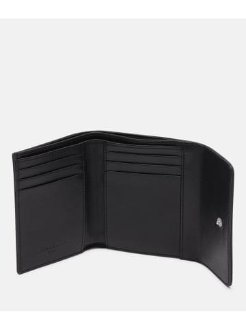 LIEBESKIND BERLIN Leder-Geldbörse in Schwarz - (B)11,6 x (H)9,5 x (T)2 cm