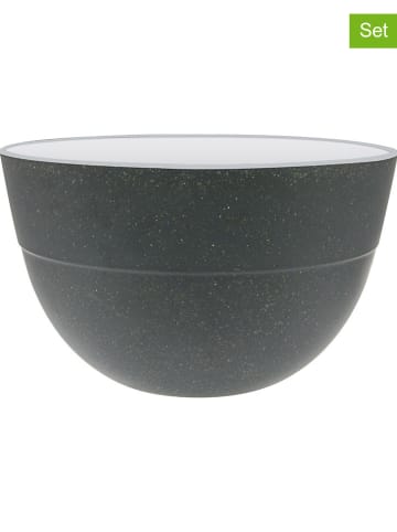 Zak Designs 6er-Set: Schalen "Mono" in Anthrazit - Ø 13 cm
