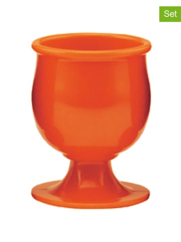Zak Designs Kieliszki (4 szt.) "Klassik" w kolorze pomarańczowym na jajka - wys. 6,5 cm