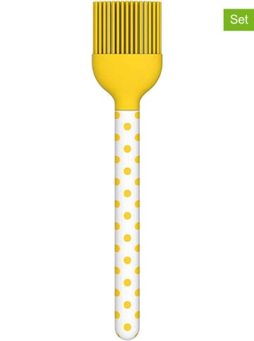 Zak Designs Pędzle (6 szt.) "Dotty" w kolorze żółtym - dł. 20 cm