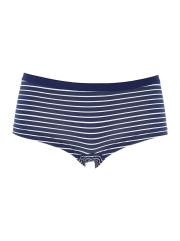 COTONELLA Panty in Dunkelblau/ Weiß