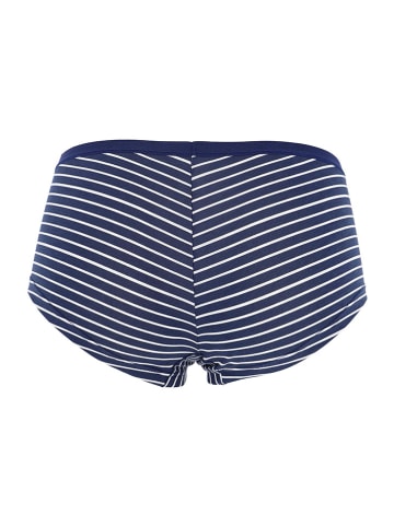 COTONELLA Panty in Dunkelblau/ Weiß