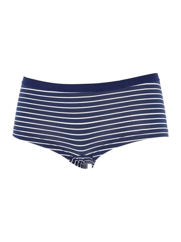 COTONELLA Panty in Dunkelblau/ Weiß