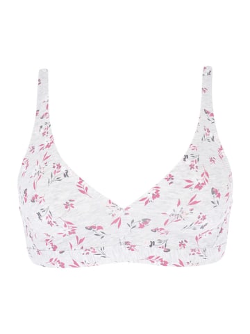 COTONELLA Biustonosz w kolorze szaro-różowym