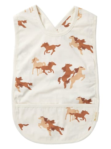 FABELAB Lätzchen "Wild at Heart" in Weiß - (B)28 x (H)44 cm