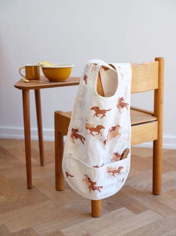 FABELAB Lätzchen "Wild at Heart" in Weiß - (B)28 x (H)44 cm