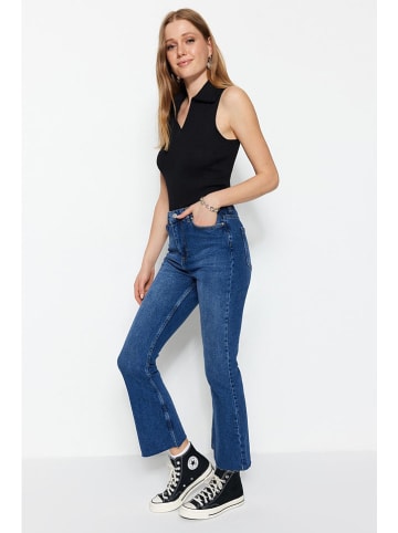 trendyol Spijkerbroek - flare fit - blauw