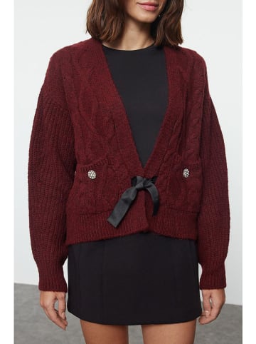 trendyol Cardigan in Bordeaux