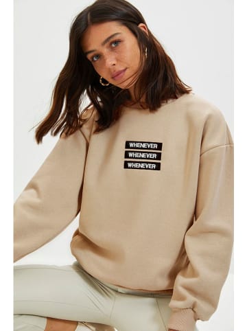 trendyol Sweatshirt zandkleurig