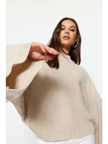 trendyol Sweter w kolorze beżowym