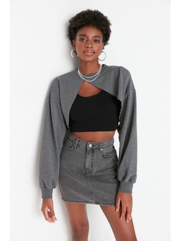 trendyol Bluza w kolorze antracytowym