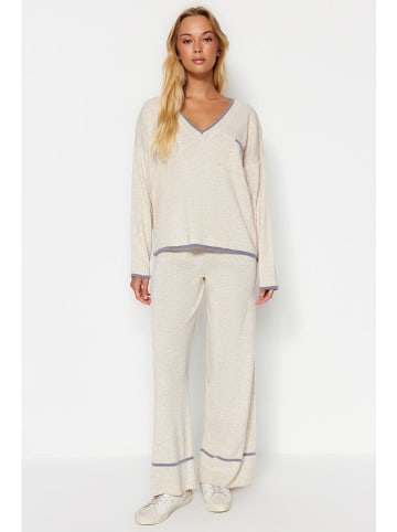 trendyol 2-delige outfit zandkleurig